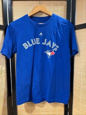 Majestic Royal Blue Toronto Blue Jays Tee with Red Accent